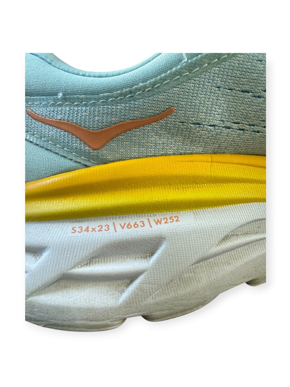 Hoka One One Bondi 8 ‘Blue Summer Song Country Air’ Women's Shoes Size 10.5B EUC - Picture 9 of 13